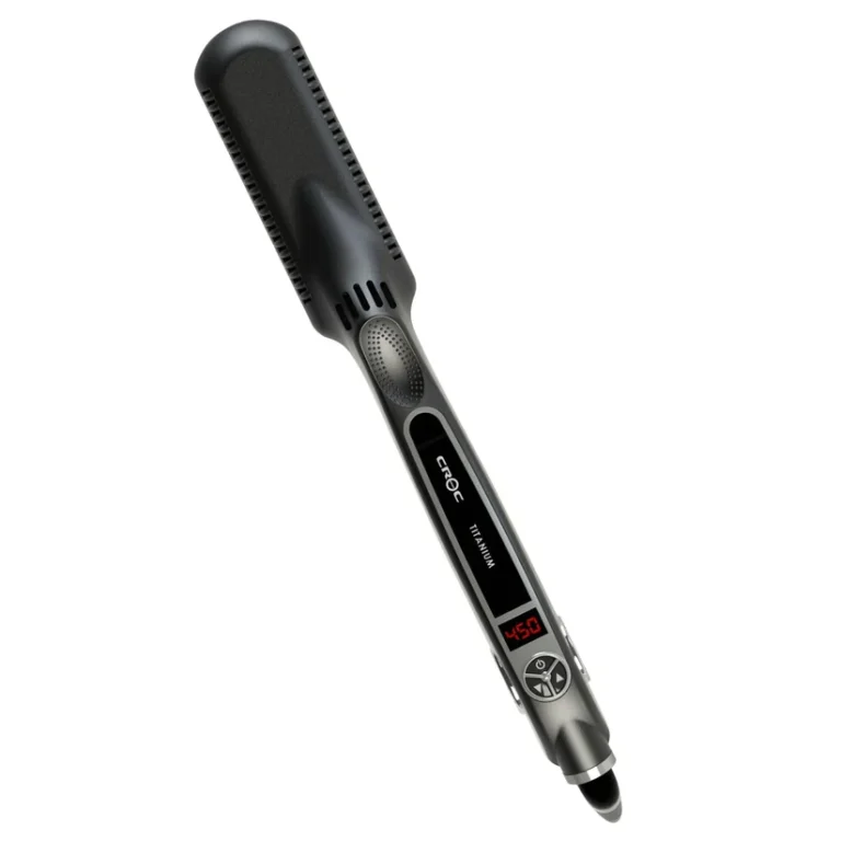 Croc Classic Silver Titanium Flat Iron 1.5″