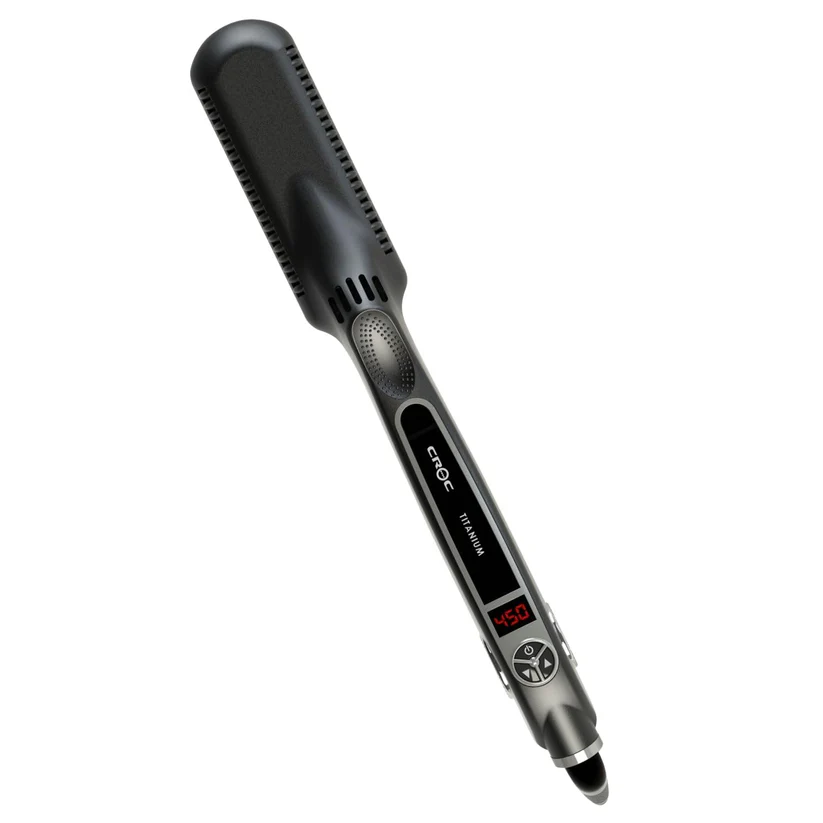 Croc Classic Silver Titanium Flat Iron 1.5″