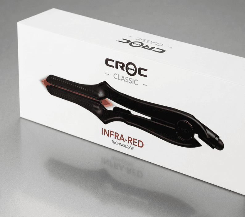 CROC Classic Infrared Tourmaline Ceramic Black Titanium Flat Iron 1.5" - Image 6