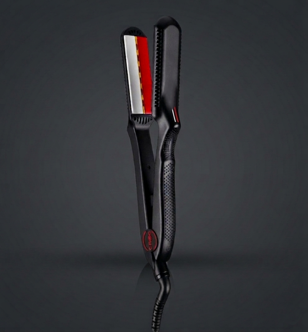 CROC Classic Infrared Tourmaline Ceramic Black Titanium Flat Iron 1.5″